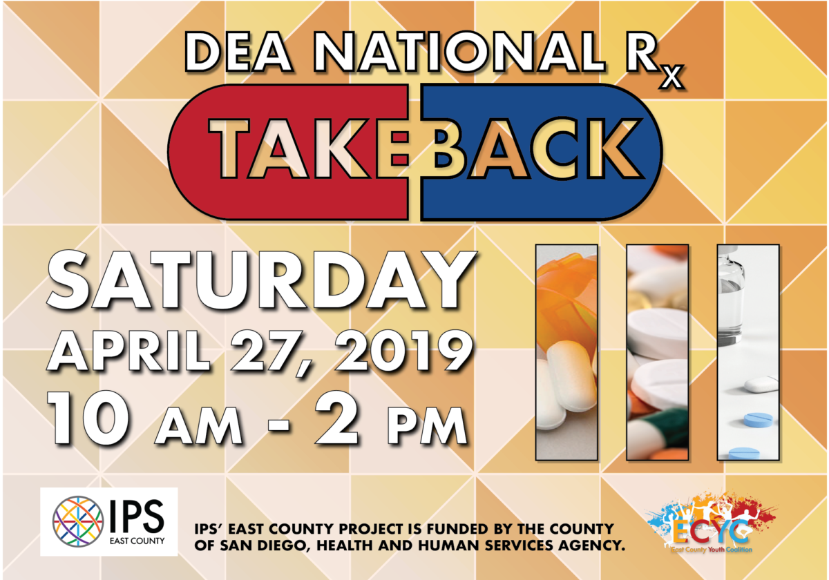 National Drug Take Back Day 2019 postcard front